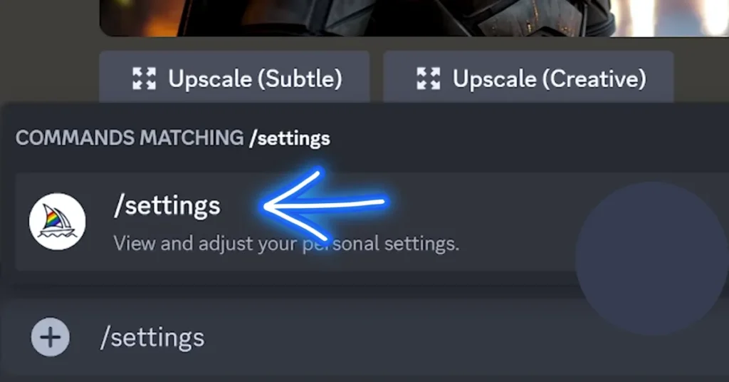 Midjourney V6 settings