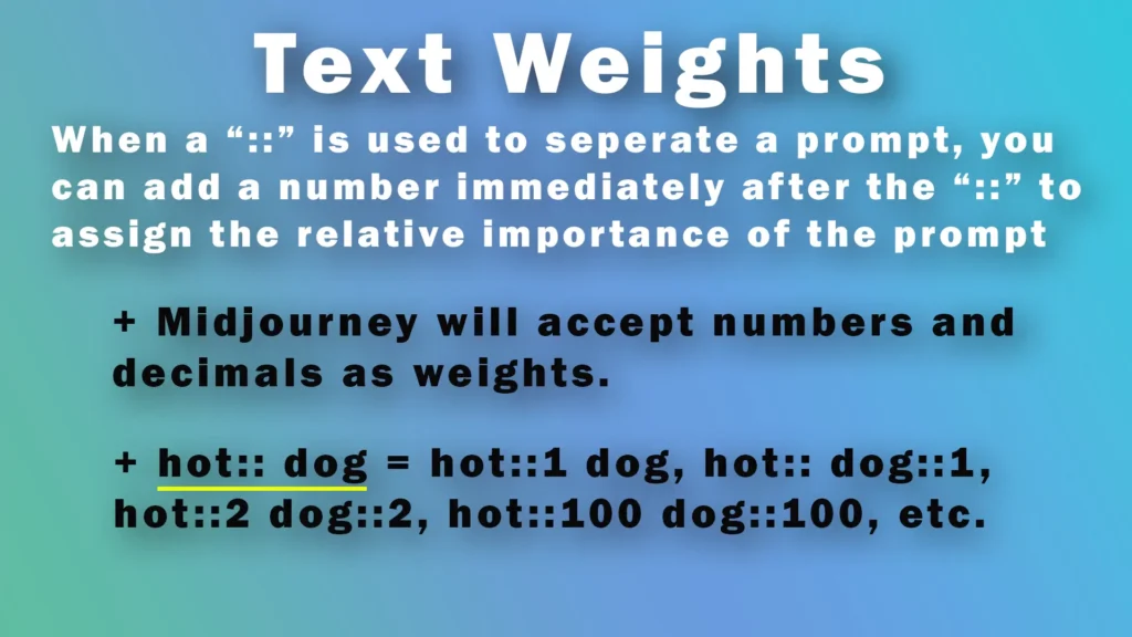 Midjourney Text-Weights