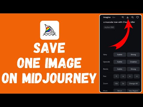 midjourney save one image