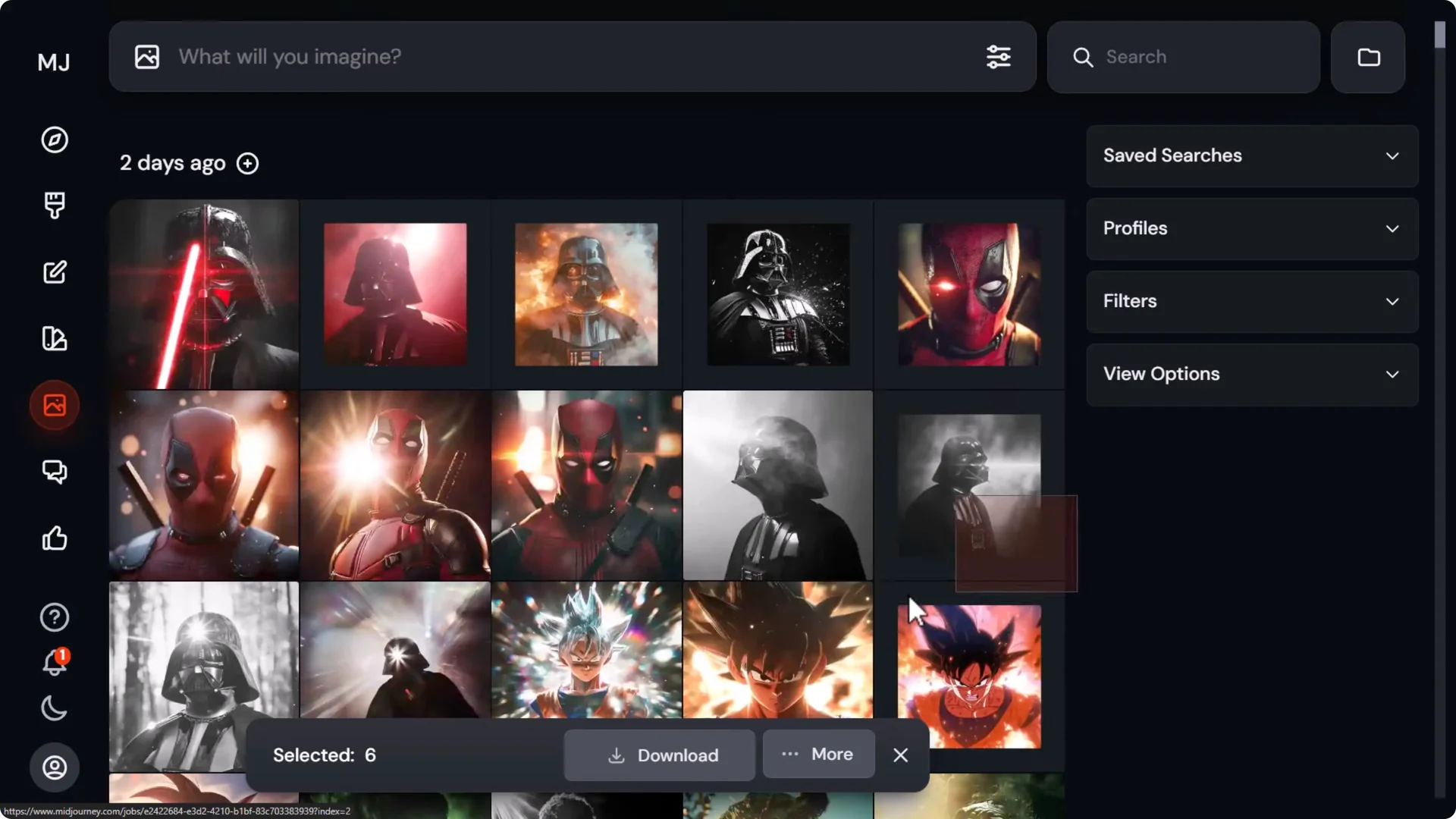 Discover Midjourney’s New Organizer and Bulk Download Features screenshot 18