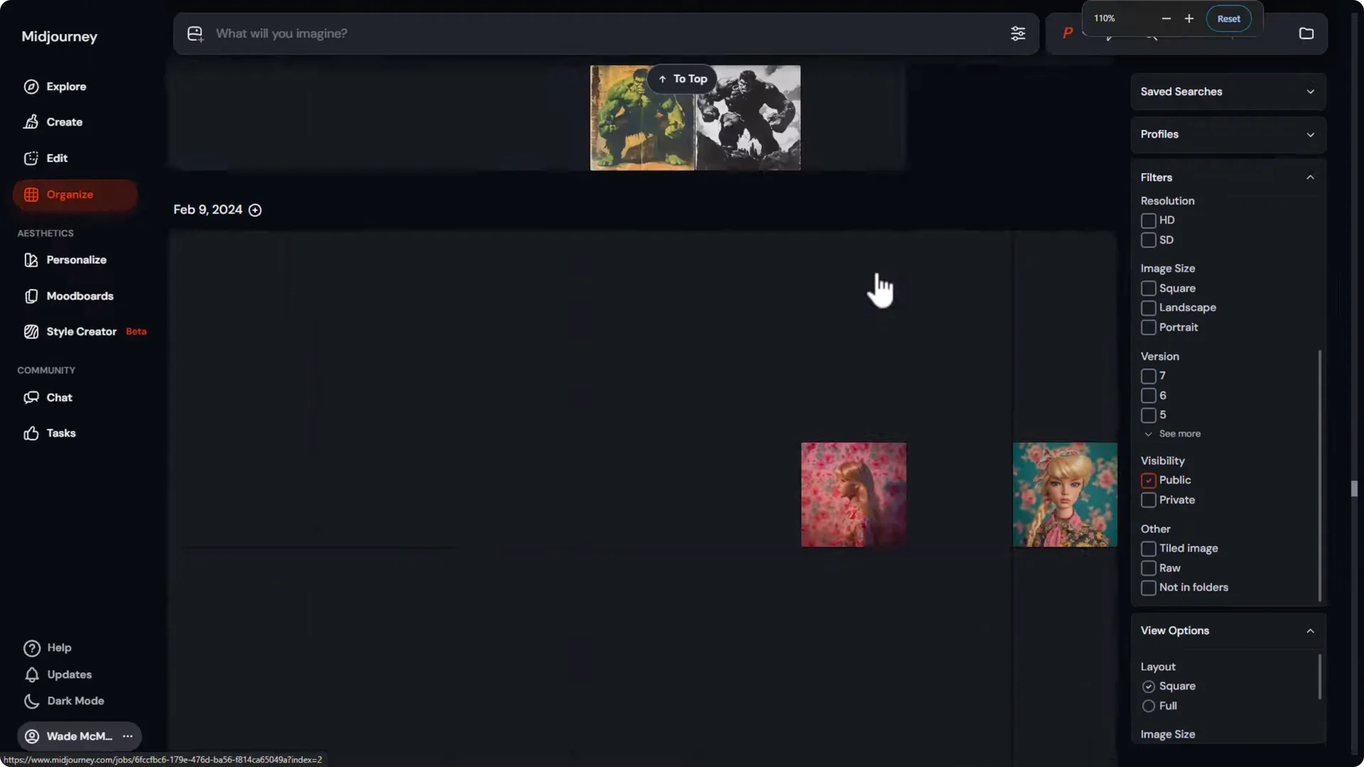 How to Quickly Hide Midjourney Images on Your Profile screenshot 5