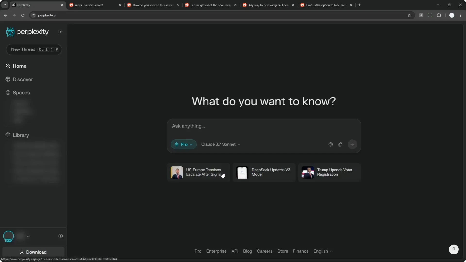 How to Remove Perplexity AI News screenshot 1