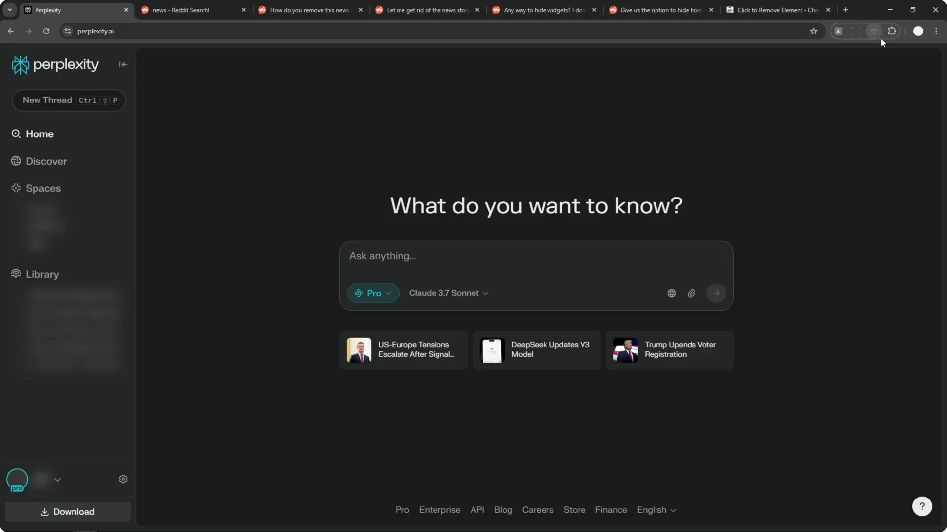 How to Remove Perplexity AI News screenshot 7