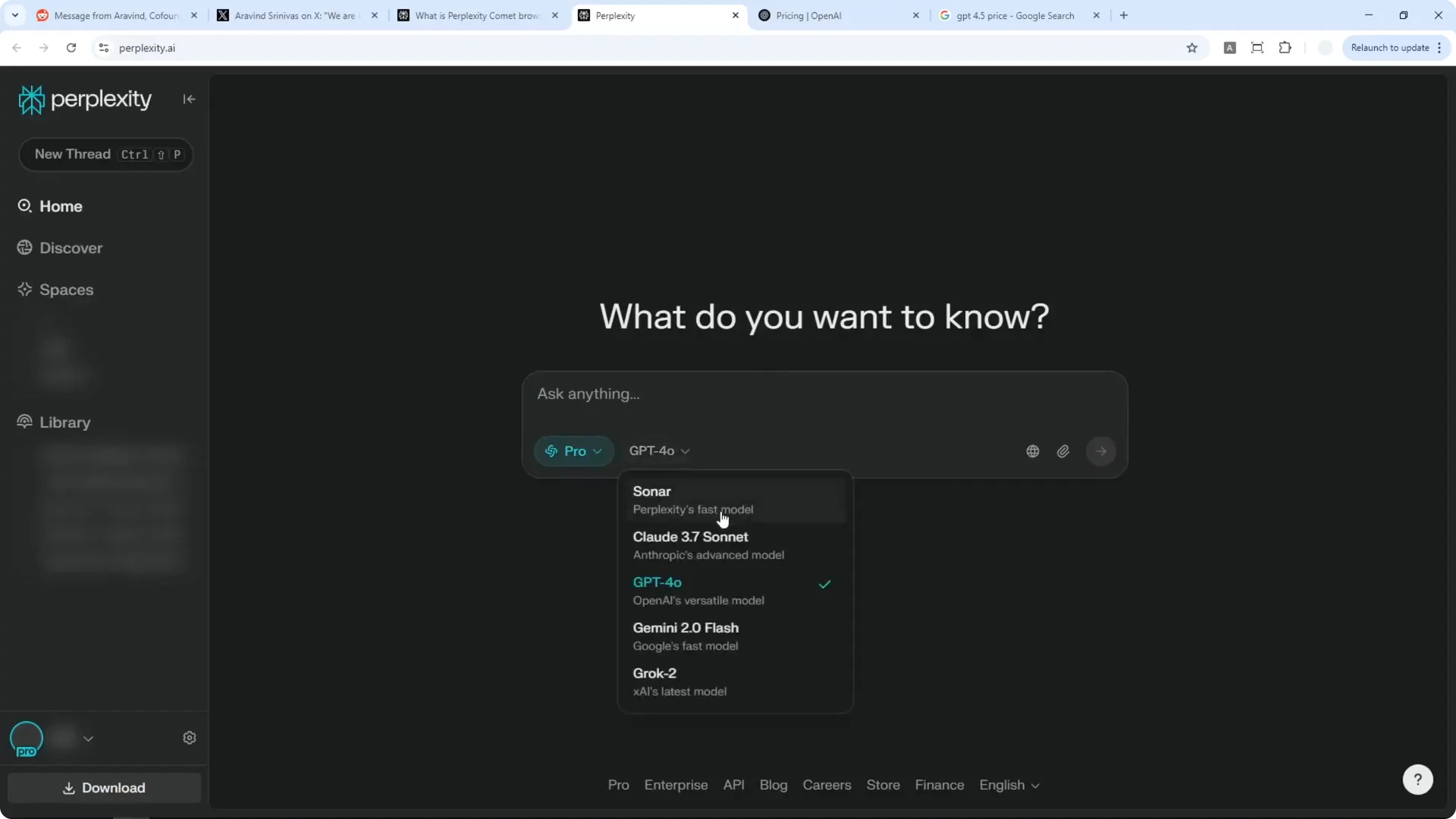 Why Perplexity Removed GPT-4.5? screenshot 4