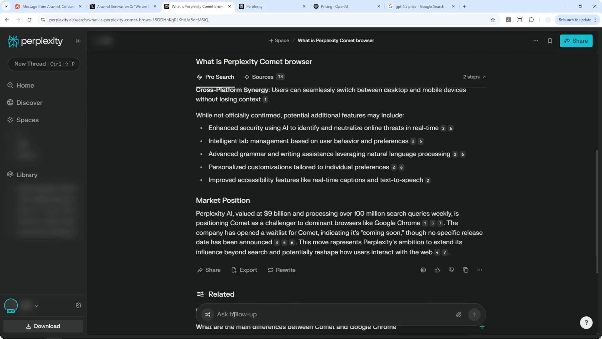 Why Perplexity Removed GPT-4.5? screenshot 6