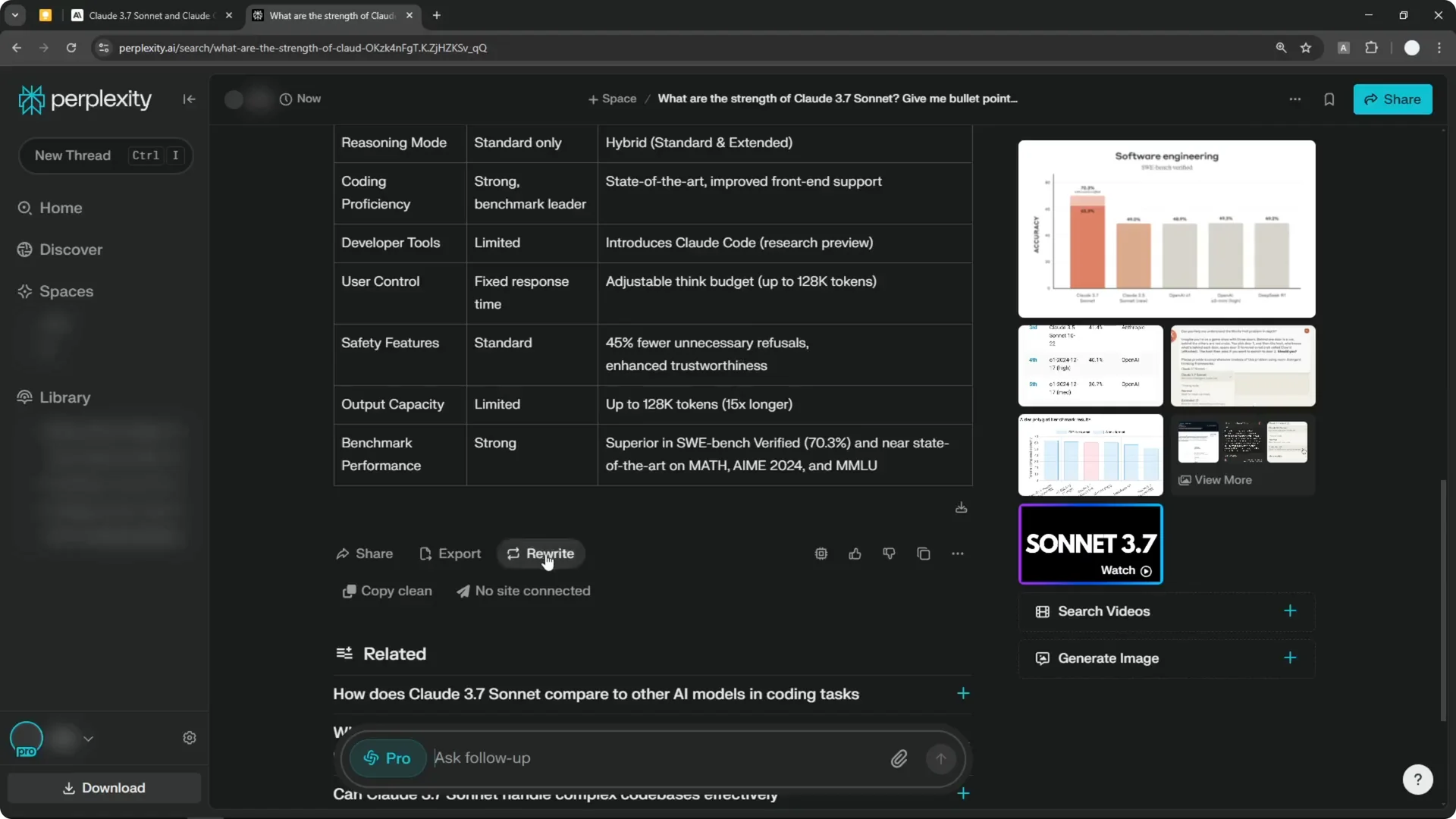Bye 3.5 Sonnet - How to Use Claude 3.7 Sonnet on Perplexity AI screenshot 8