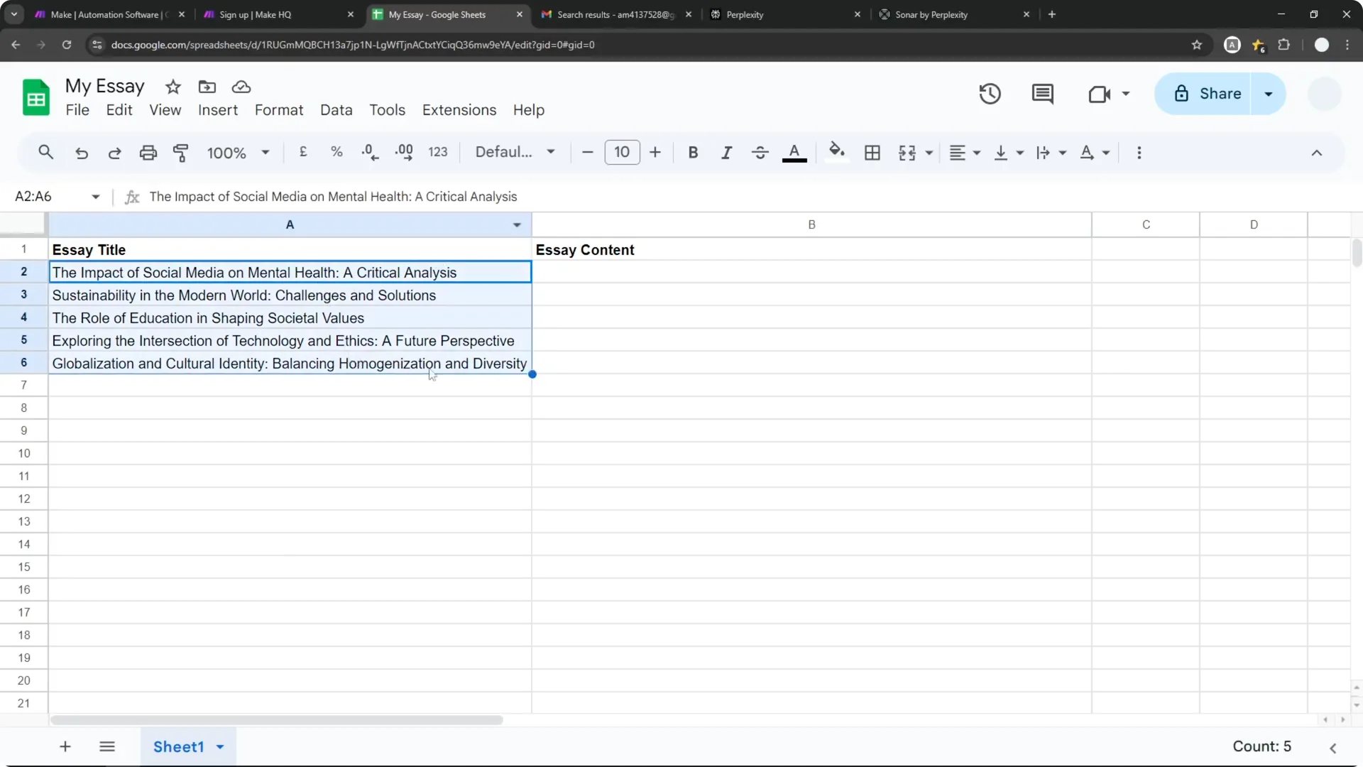 How to Build Perplexity API Automation on Make.com screenshot 1
