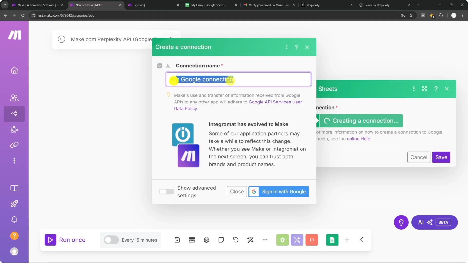 How to Build Perplexity API Automation on Make.com screenshot 4