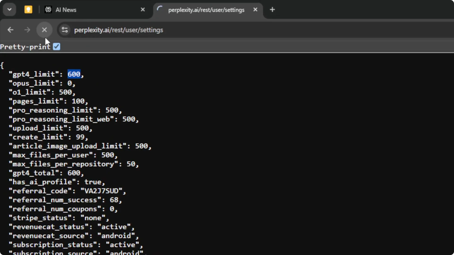 How to Check Remaining Perplexity Pro AI Credits screenshot 10