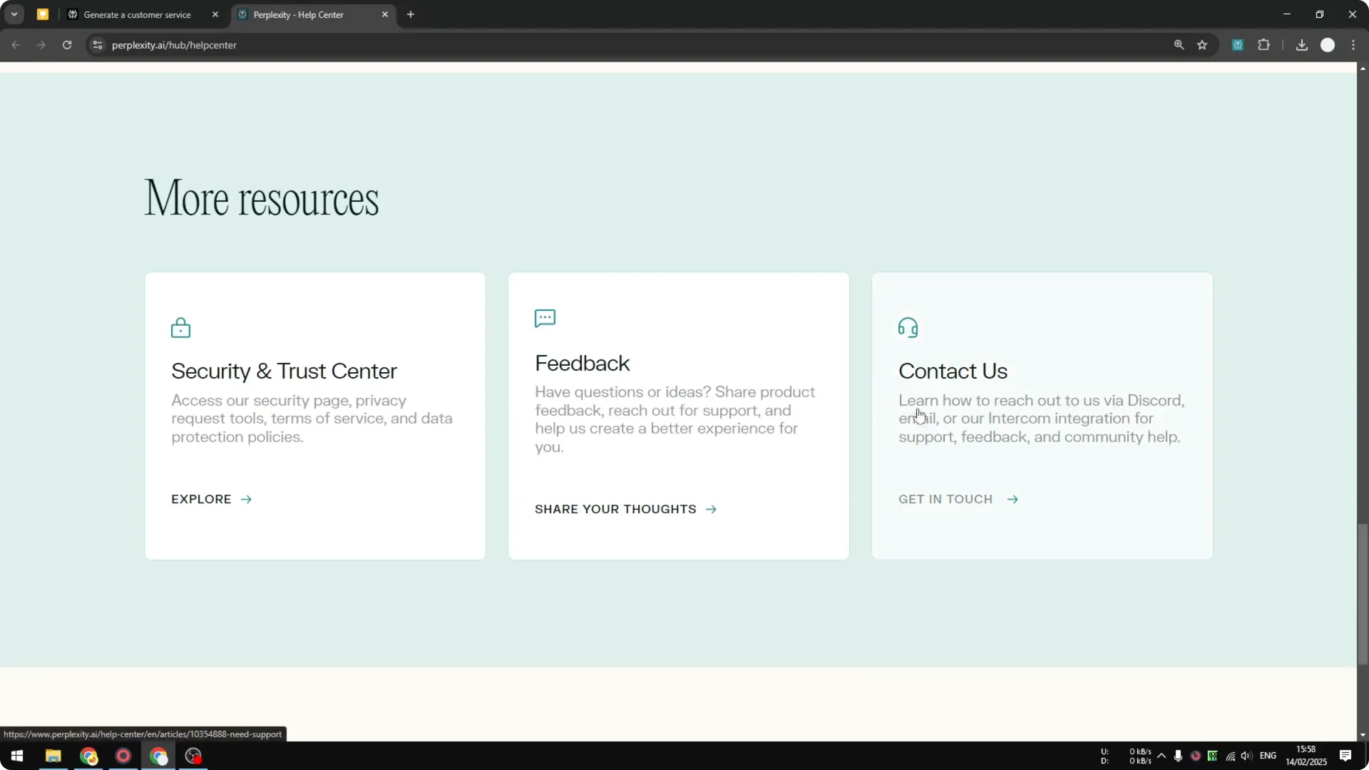 How to Contact Perplexity AI Support to Help with a Problem screenshot 2