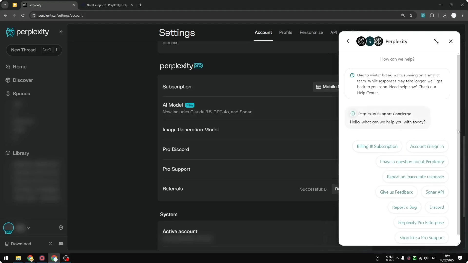How to Contact Perplexity AI Support to Help with a Problem screenshot 7