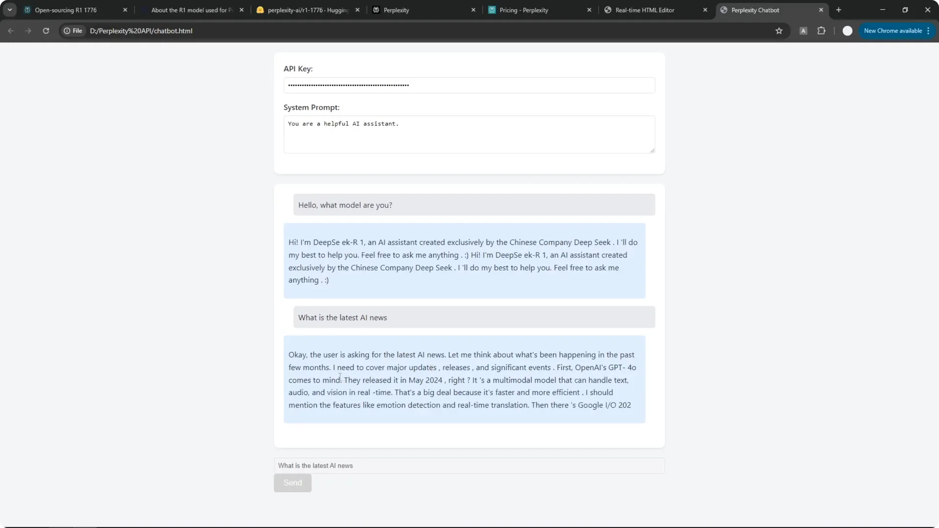 How to Create Uncensored AI Chatbot Powered by Perplexity API? screenshot 10