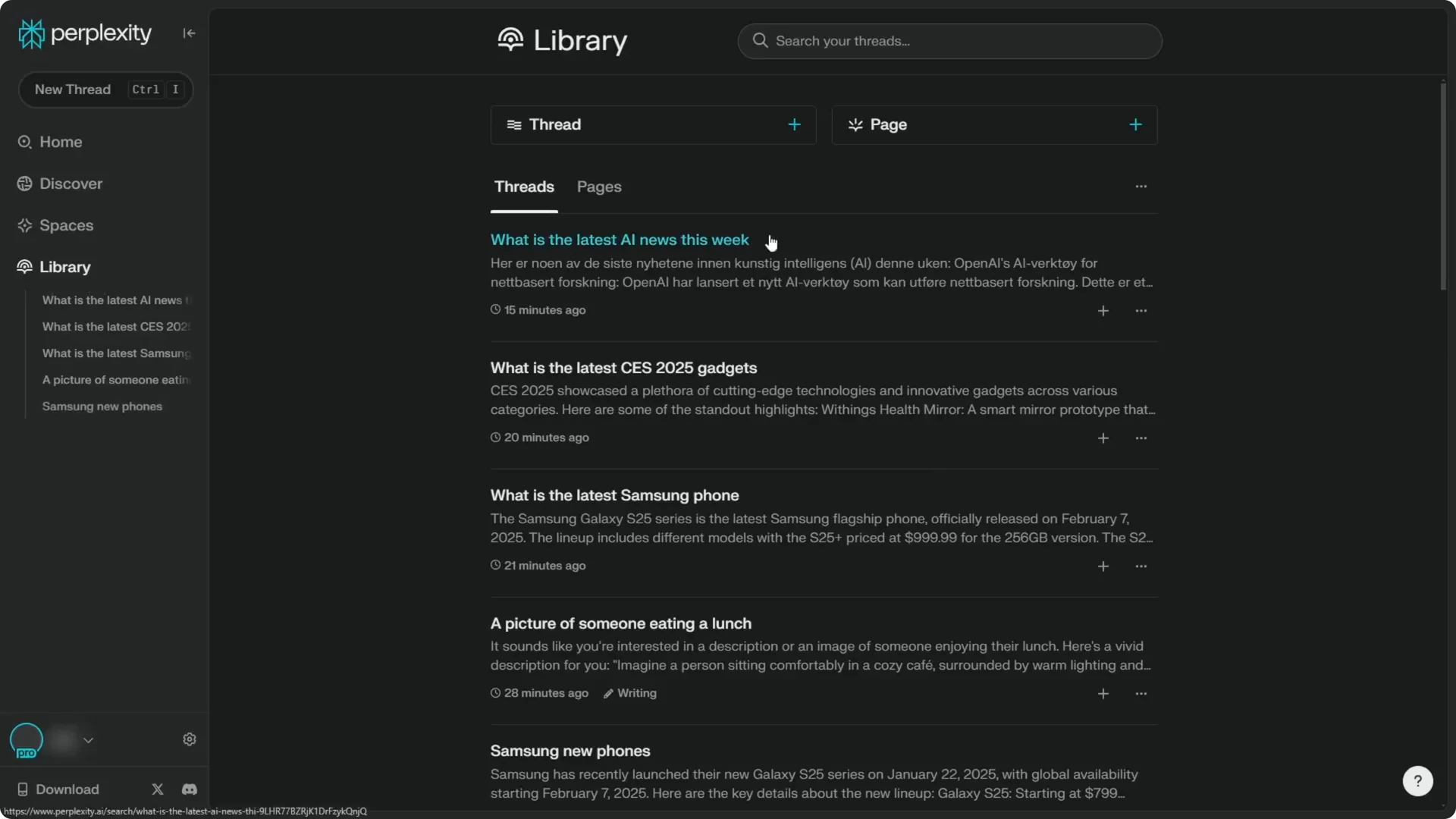 How to Delete Threads in Perplexity AI screenshot 6
