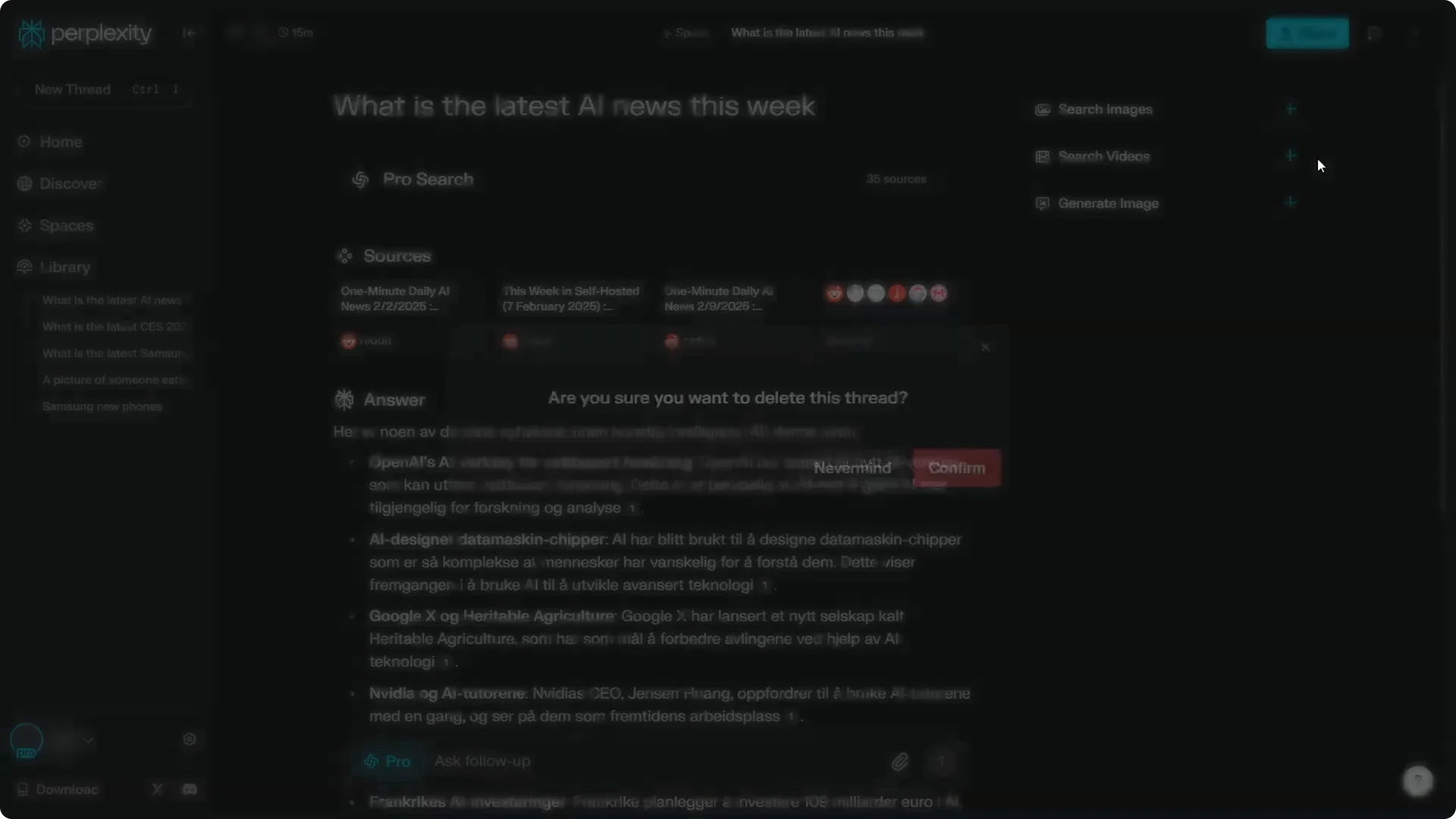 How to Delete Threads in Perplexity AI screenshot 8