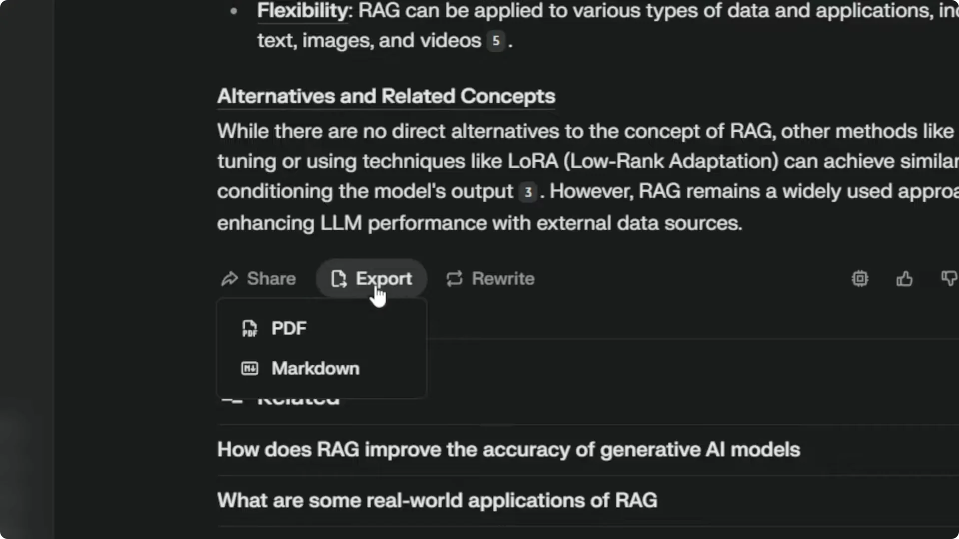 How to Download Perplexity AI Answer as PDF (New Feature) screenshot 5