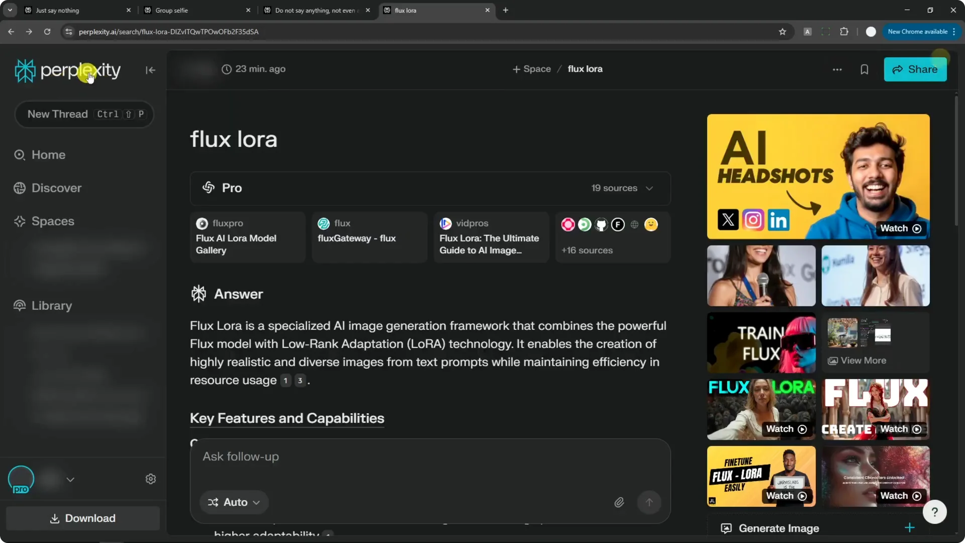 How to Generate Amateur Looking Photo in Perplexity AI screenshot 2