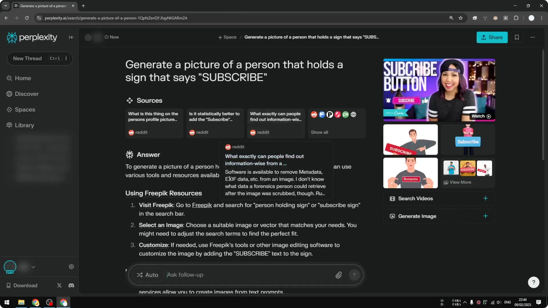 How to Generate Realistic Image with Perplexity AI screenshot 3