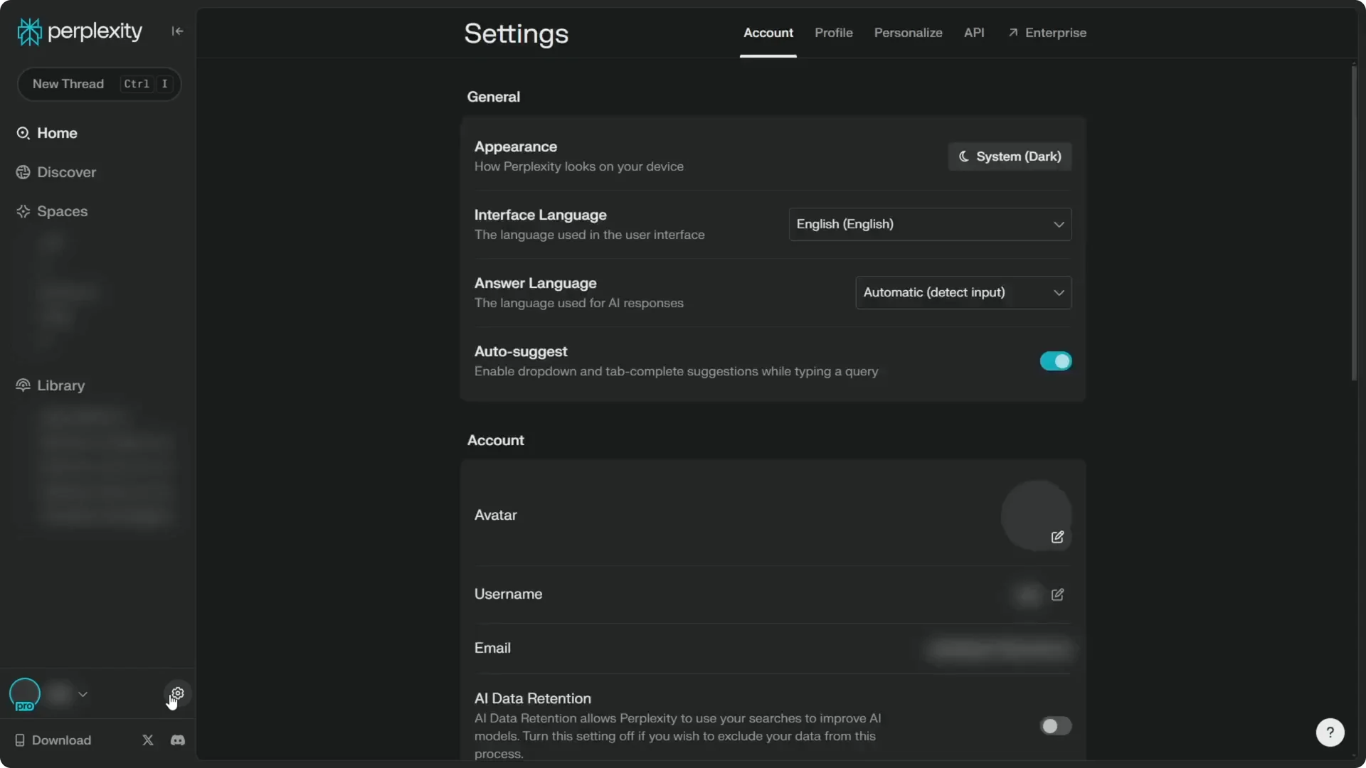 How to Log Out from Perplexity AI screenshot 2