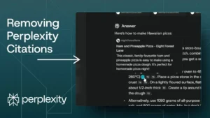 How to Remove References & Citations from Perplexity AI Response - Featured Image