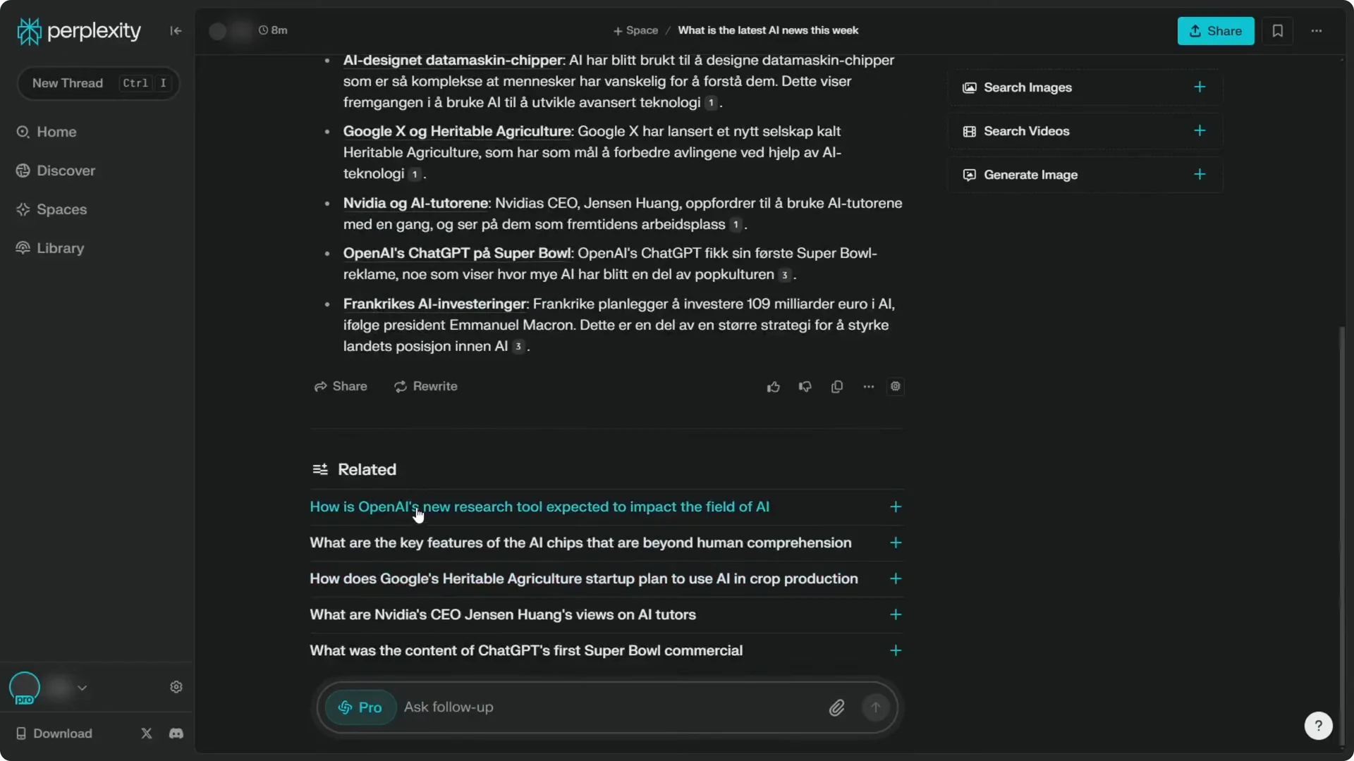 How to See the Conversation History in Perplexity AI screenshot 5