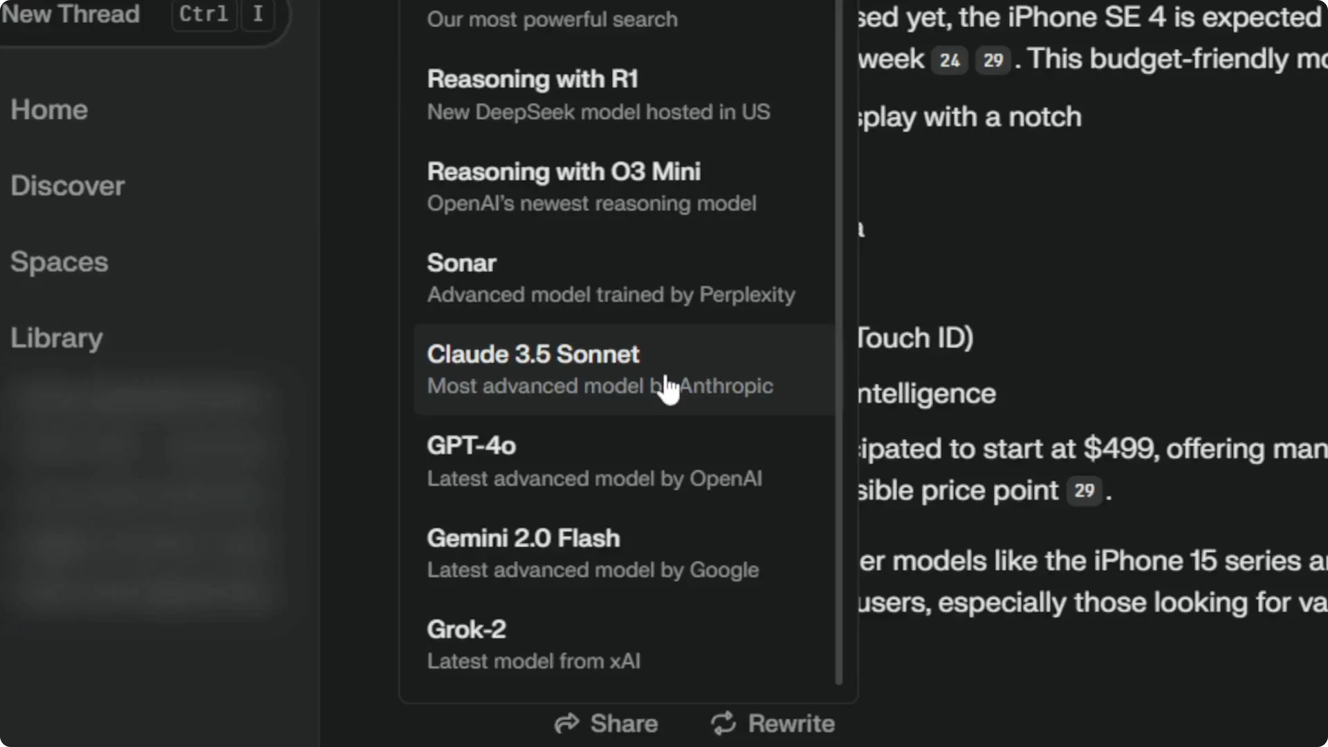 How to Switch to Claude 3 5 Sonnet in Perplexity screenshot 3