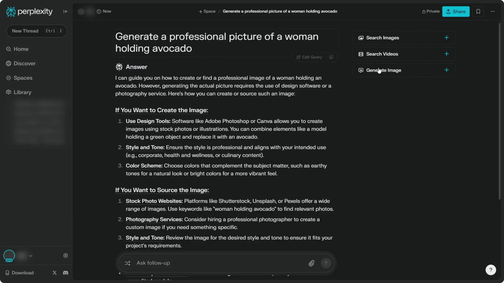 How to Use Flux to Generate Picture in Perplexity AI screenshot 5