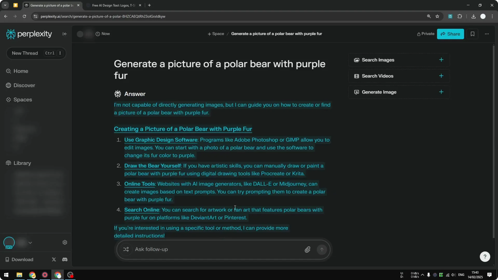 How to Use Generate AI Image Using Playground V3 in Perplexity screenshot 5