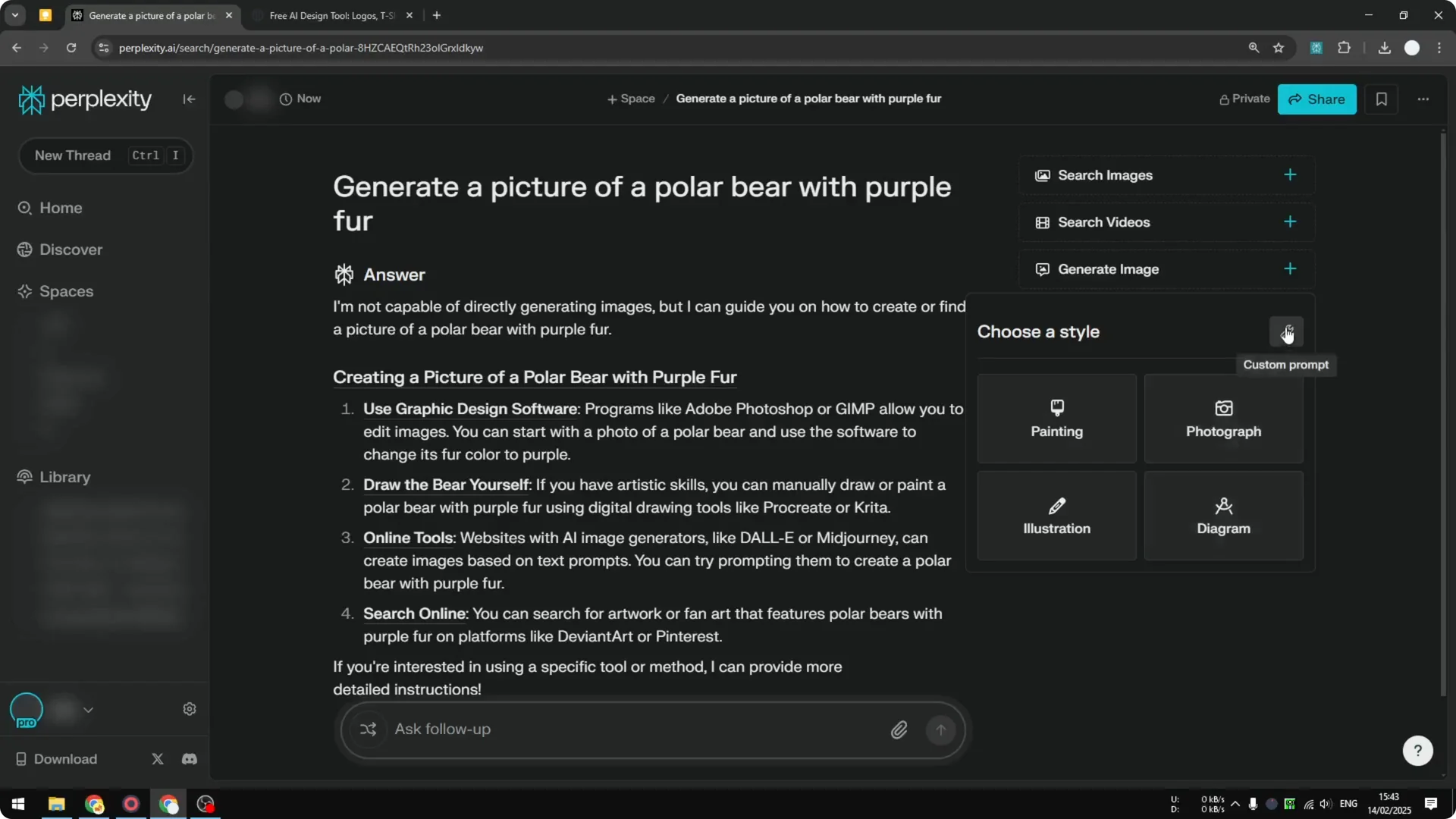How to Use Generate AI Image Using Playground V3 in Perplexity screenshot 6
