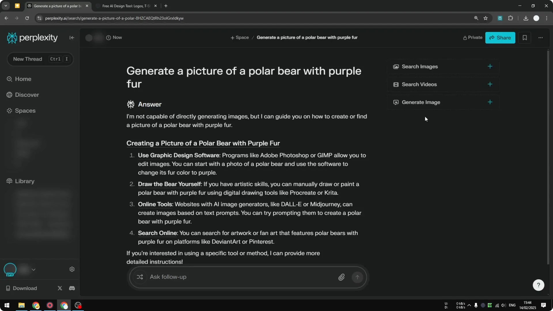 How to Use Generate AI Image Using Playground V3 in Perplexity screenshot 8