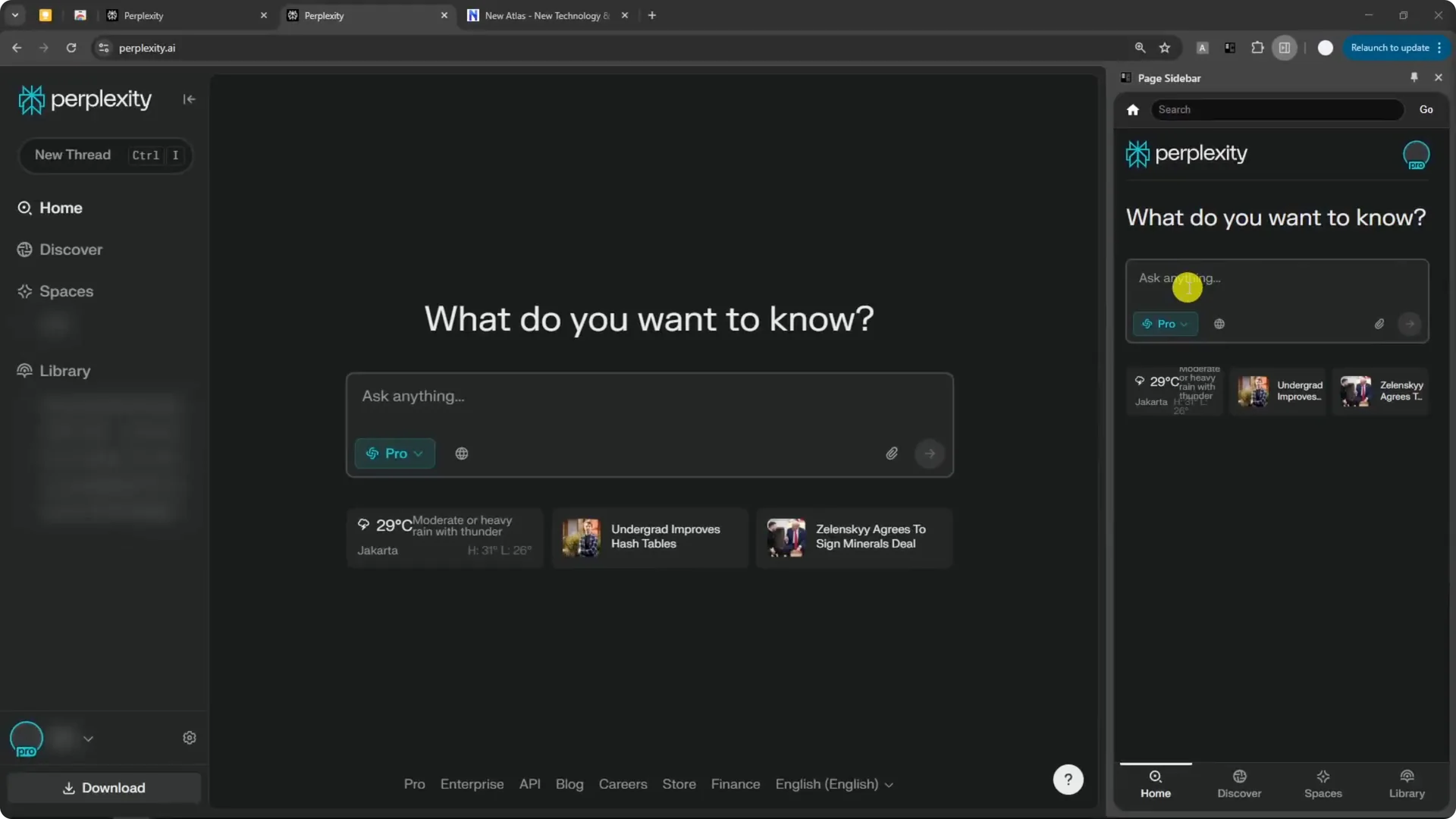 How to Use Perplexity AI as AI Companion in Browser screenshot 1