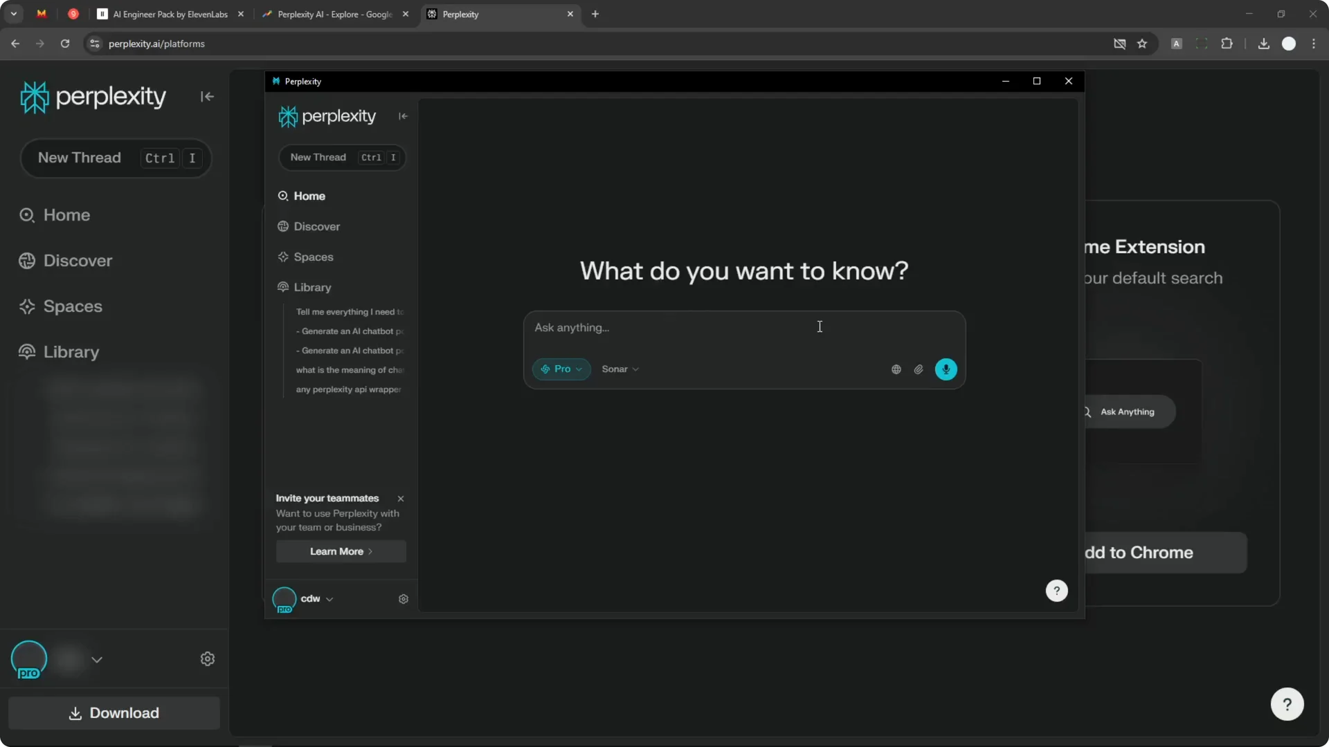 Perplexity Windows App is FINALLY HERE! screenshot 5