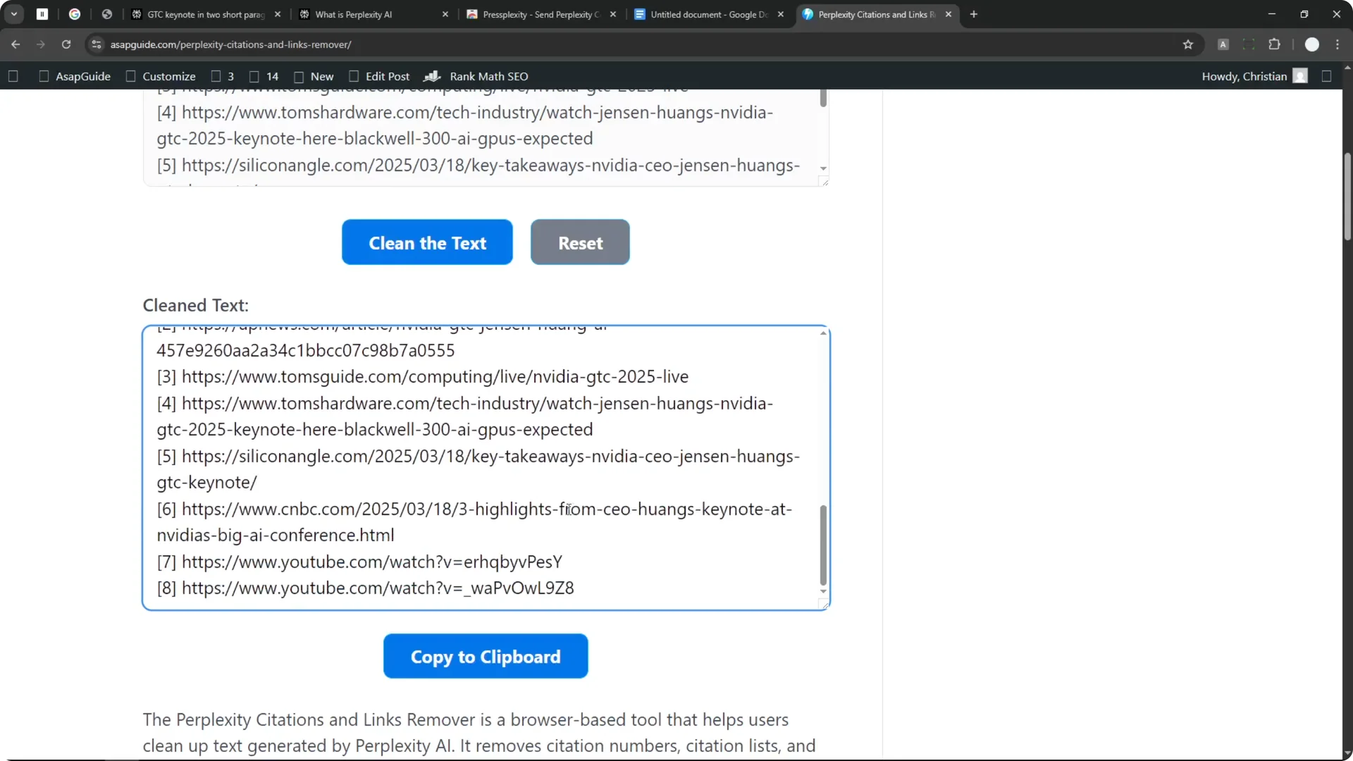 This Tool Removes Perplexity Citation Links screenshot 8