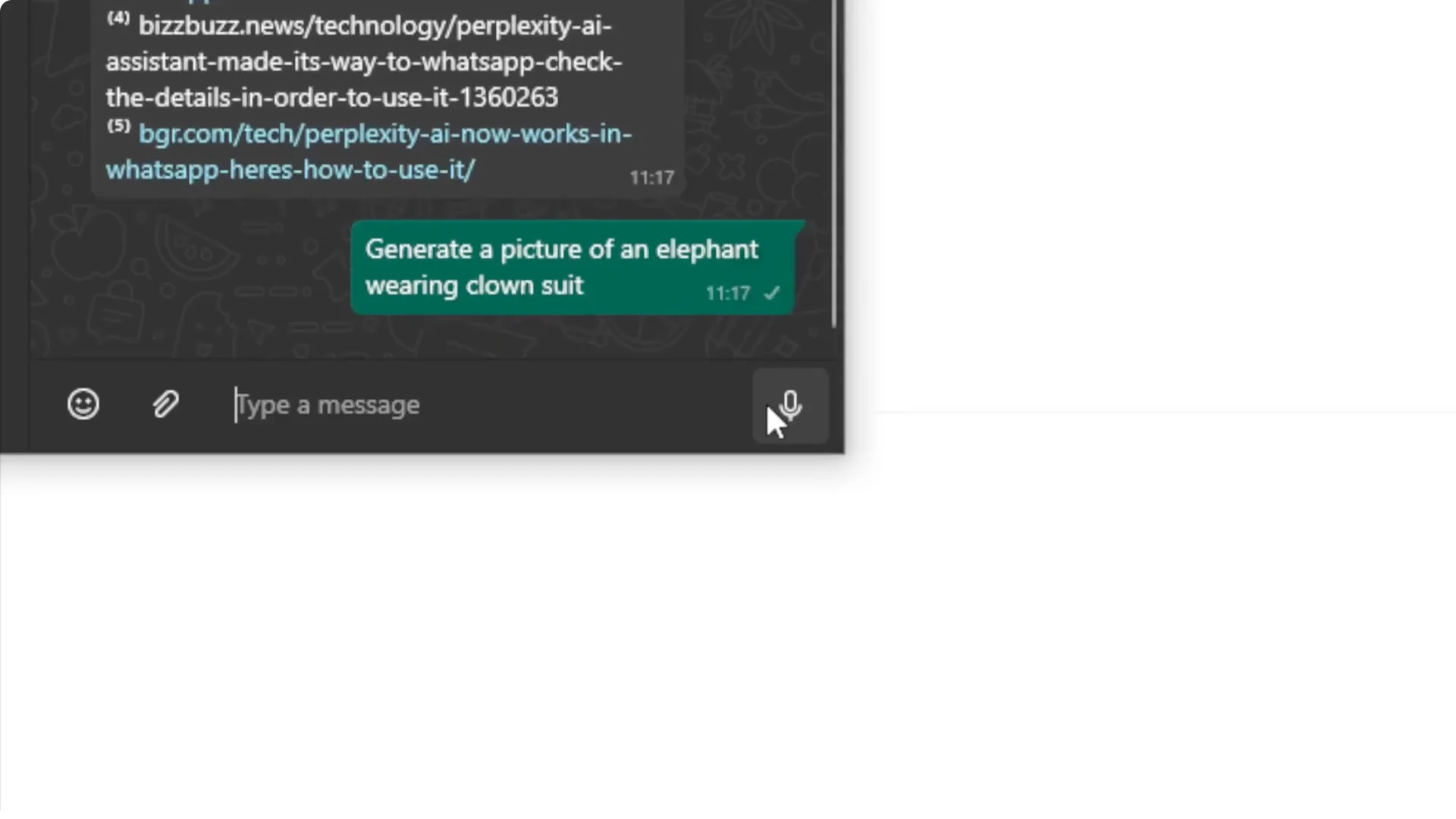 How to Chat with Perplexity AI in WhatsApp screenshot 6