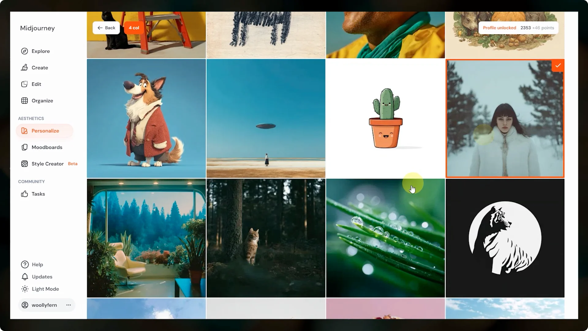 How to Personalize Your Midjourney Profile: Beginner to Advanced Guide screenshot 3