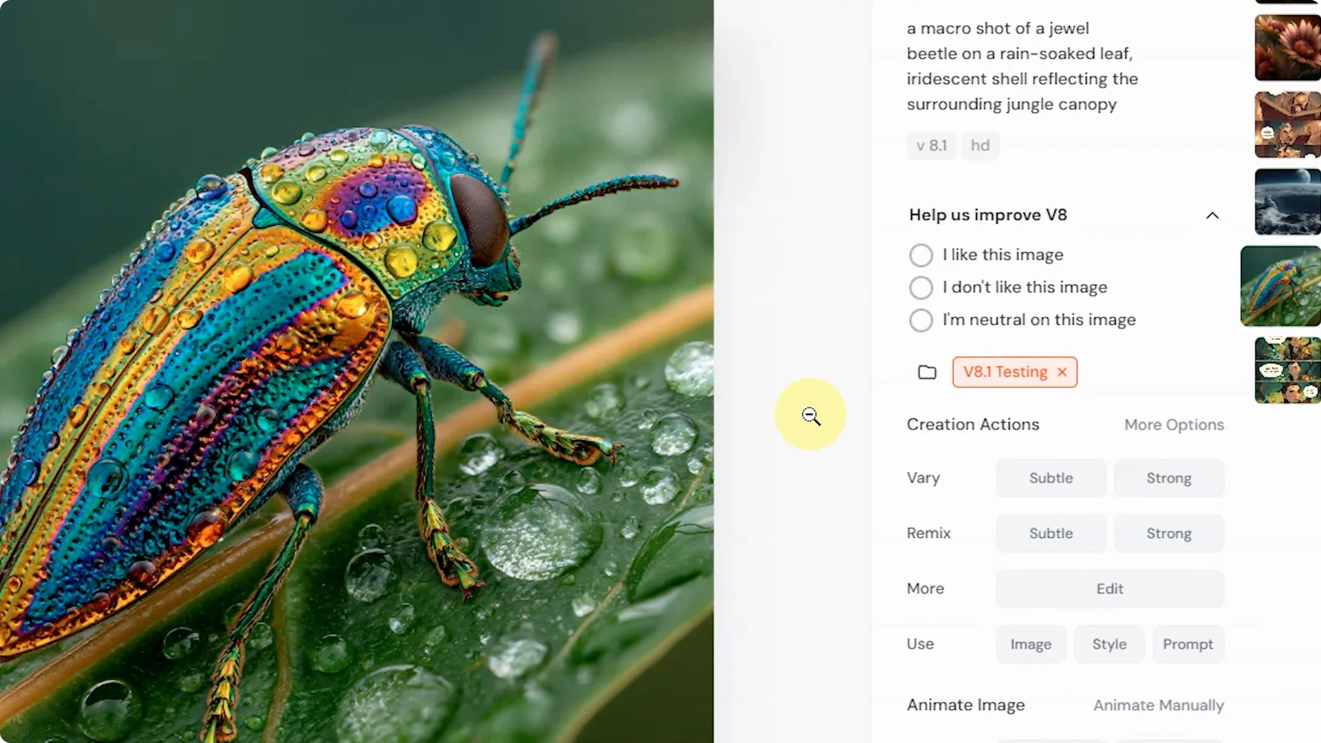 Midjourney V8.1: Key Upgrades in Aesthetics and HD Mode screenshot 2