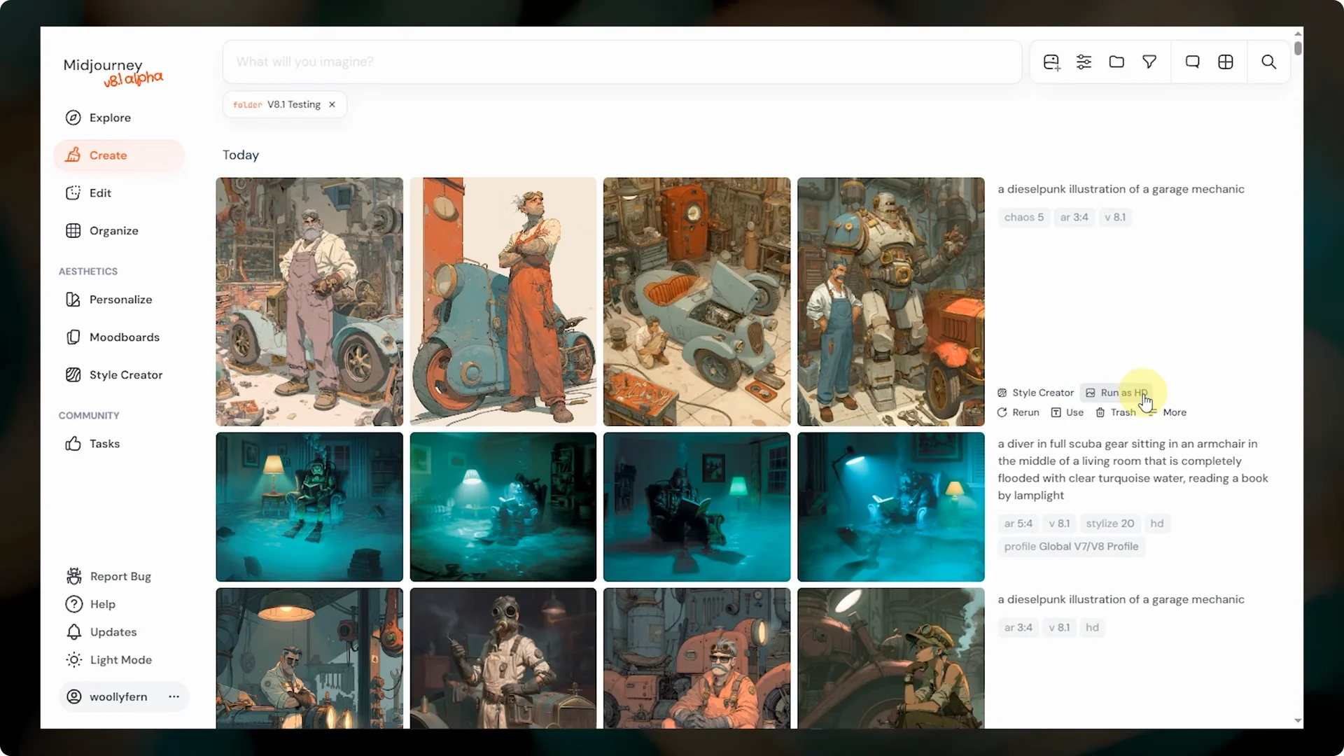 Midjourney V8.1: Key Upgrades in Aesthetics and HD Mode screenshot 5
